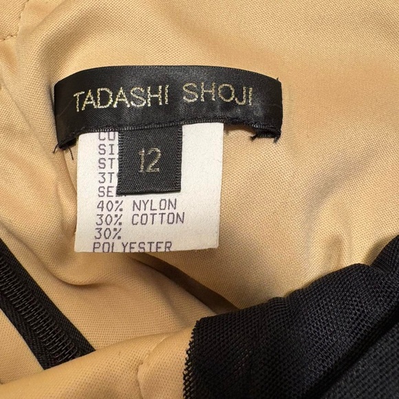 Chic Black and Gold Floral Midi Dress - Picture 6 of 8